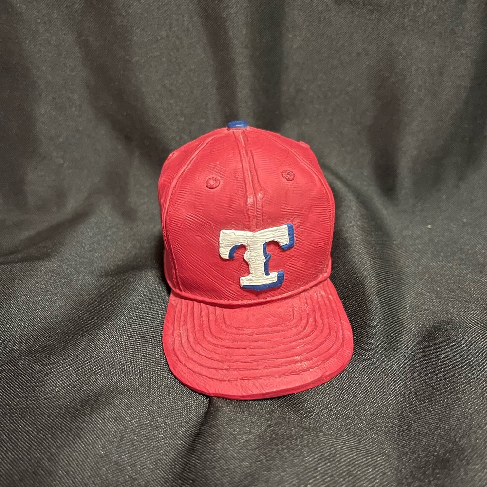 Vintage 1994 Score Board Handpainted Texas Rangers Ceramic Team Cap